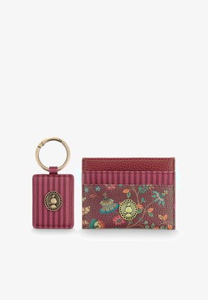 Pip Studio, TRAVEL SET FLORA BANGELORE MINI UNISEX - Business card holder - dark pink