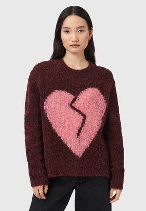 LUVHEART CREW - Neule - red