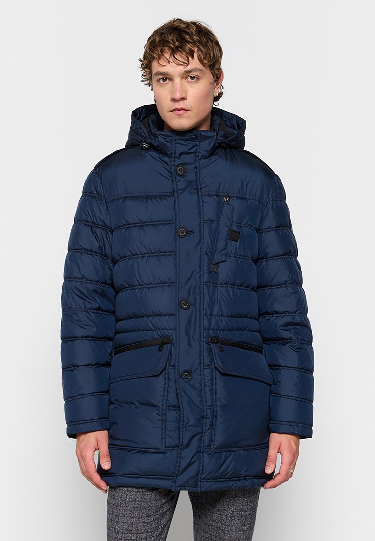 Bugatti Wintermantel donkerblauw