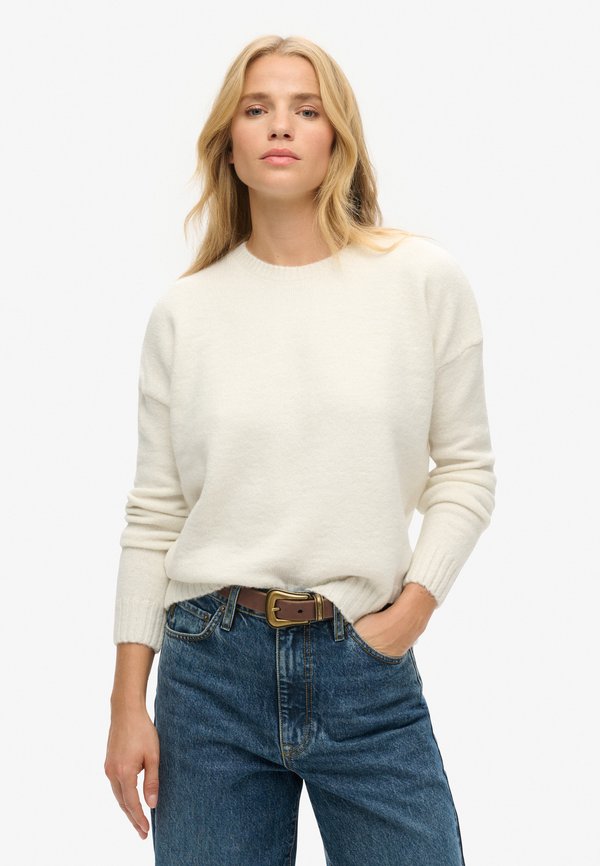 ESSENTIAL CREW NECK  - Strickpullover - ecru