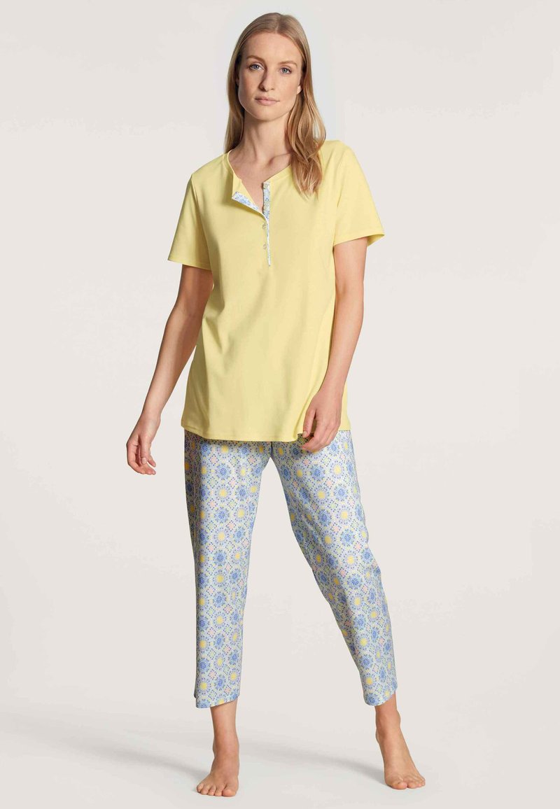 Calida 7/8 - Pyjama - light yellow, light blue