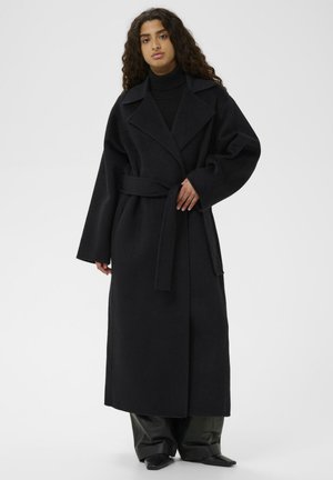 LONG - Klasický kabát - black