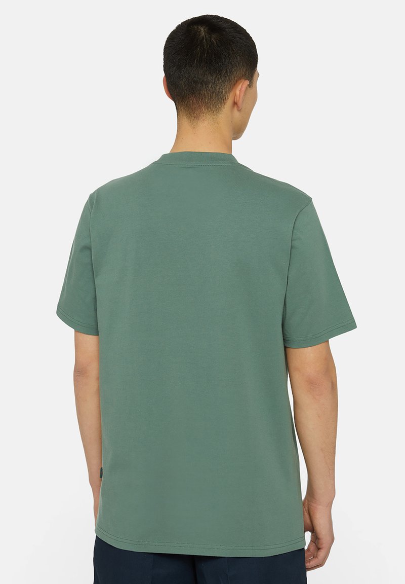 T-shirt larga in jersey con tasca - Verde - 8.00