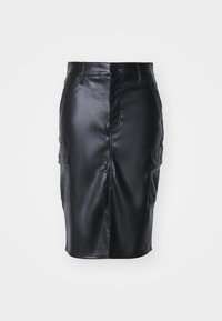 MIDI SKIRT - Bleistiftrock - black