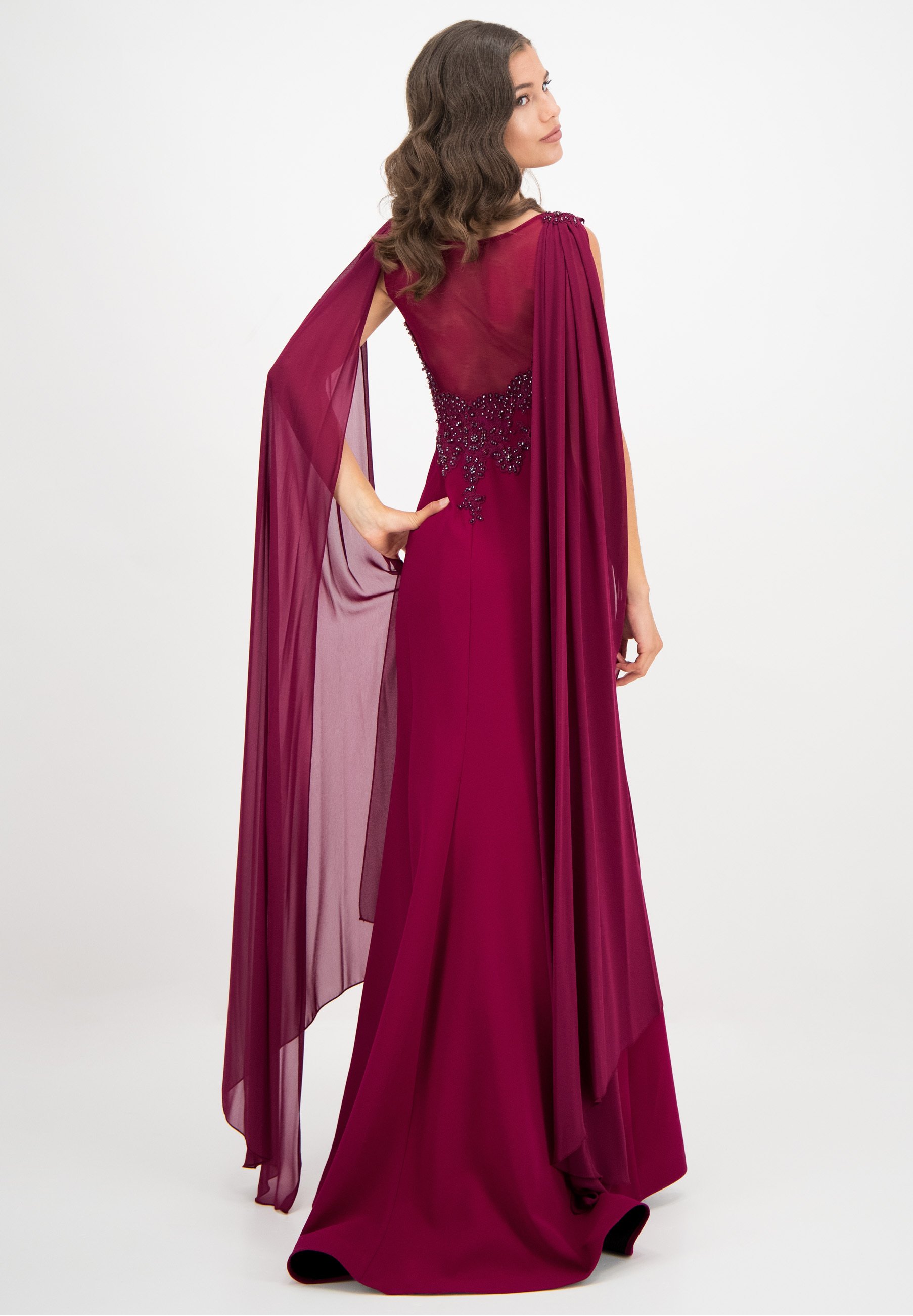 robe longue violette