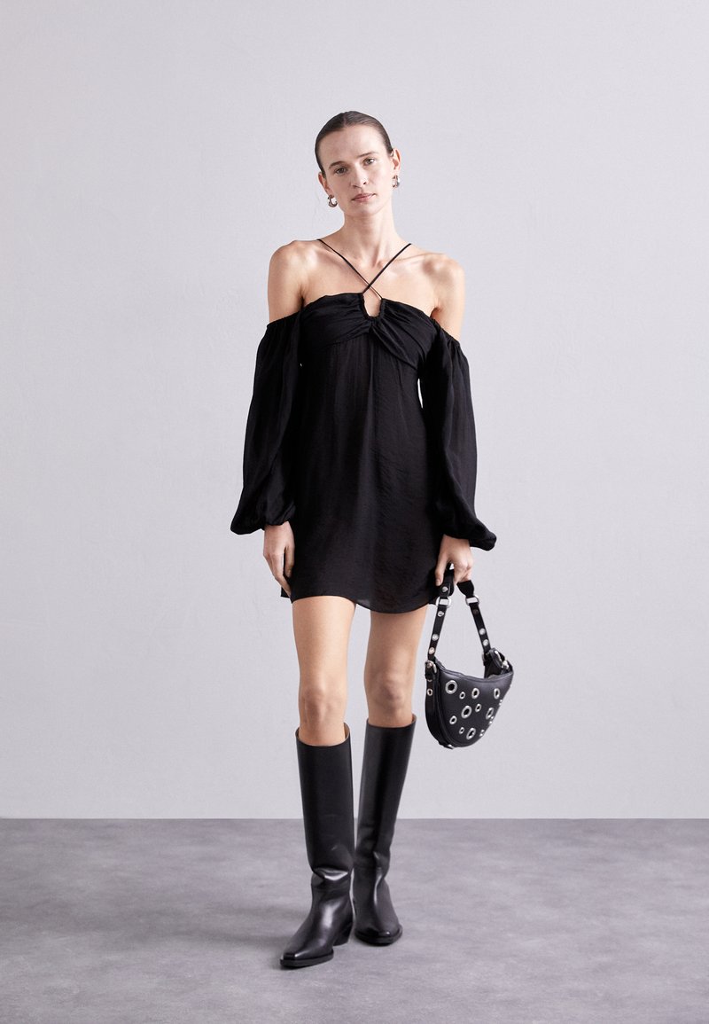 DESIGNERS REMIX VERA SHORT DRESS Day dress black Zalando.de