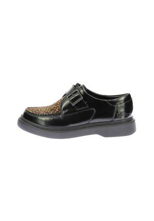 DERBIES CUIR ORCHID - Zapatos sin cordones - noir