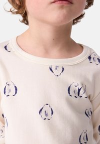Petit Bateau MOLLETON WARM PENGUINS - Pyjamas - milk/soir