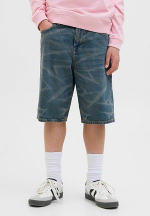 Jack & Jones Junior BAGGY FIT  - Kratke hlače iz džinsa - blue denim