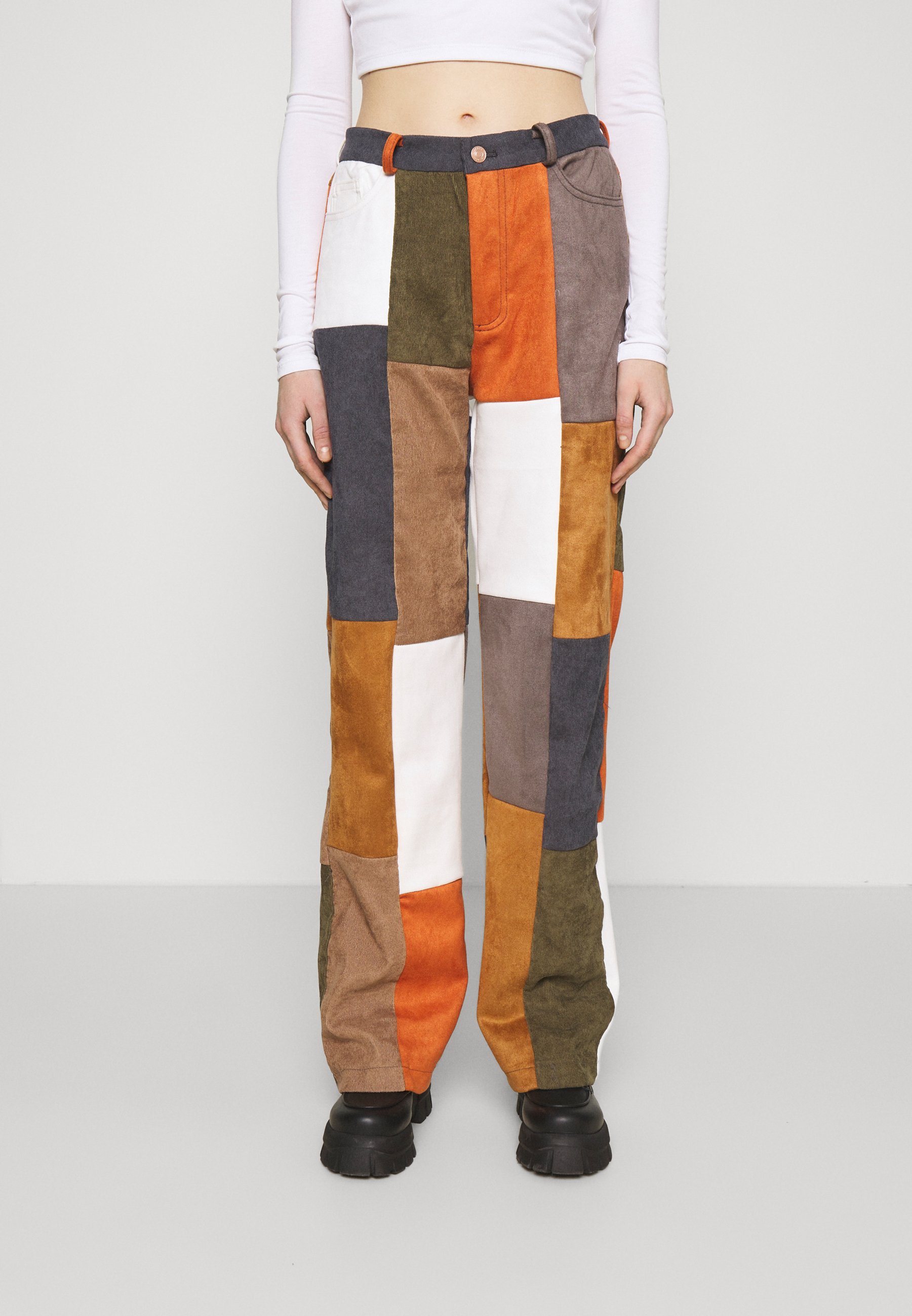 Jaded London PATCHWORK WIDE LEG TROUSER - Broek - multi/meerkleurig -  Zalando.nl