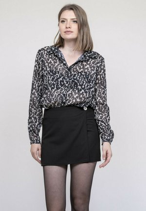 MOTIF LÉOPARD ONESINE - Chemisier - noir