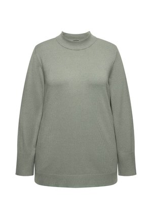 Ulla Popken STEHKRAGEN - Maglione - gray green