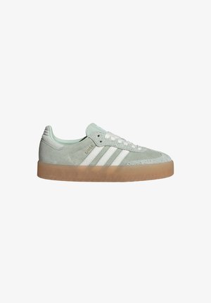 adidas Originals SAMBAE - Sporta apavi - linen green off white crystal jade