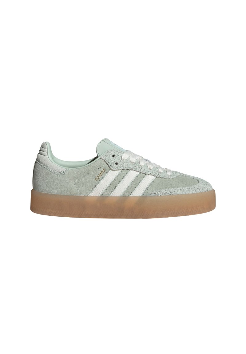 Adidas Originals SAMBAE Sneakers Laag Linen Green Off White Crystal Adidas Originals SAMBAE Sneakers Laag Linen Green Off White Crystal