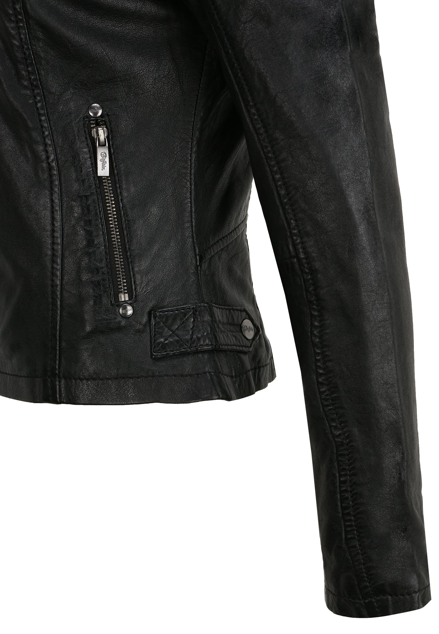 Buffalo BE LIKED - Giacca di pelle - black/nero - Zalando.it
