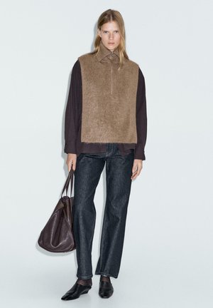 LONG ZIPPED - Cape - light brown