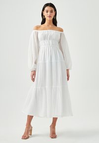 WILLA BURNESE MIDI - Vapaa-ajan mekko - white
