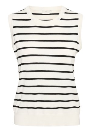 LIZZY  - Top - chalk black stripe