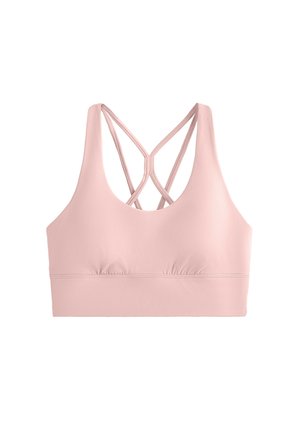 STRAPPY BACK - Sportmelltartó közepesen nehéz sportoláshoz - neon pink