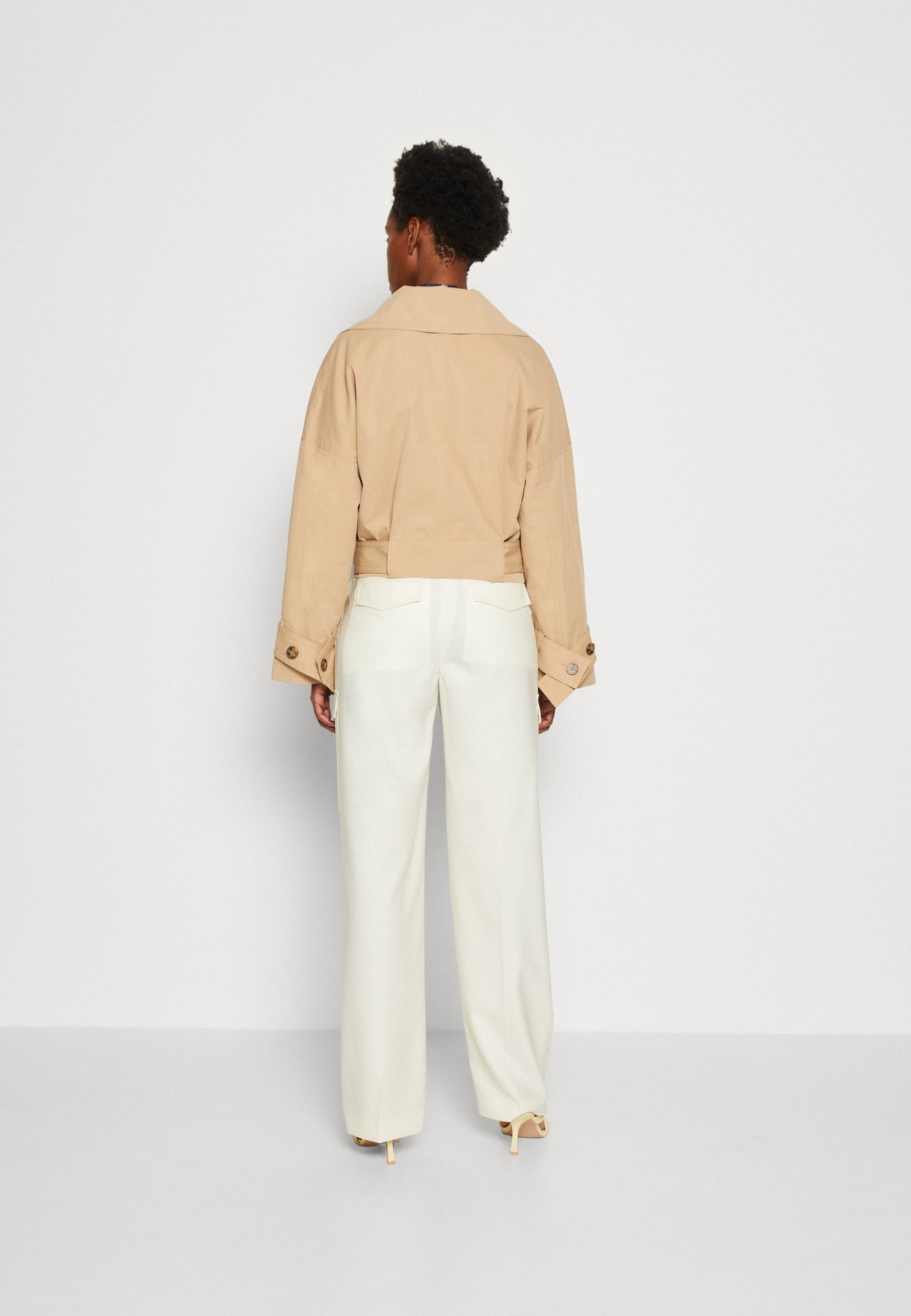 CROPPED TRENCH JACKET