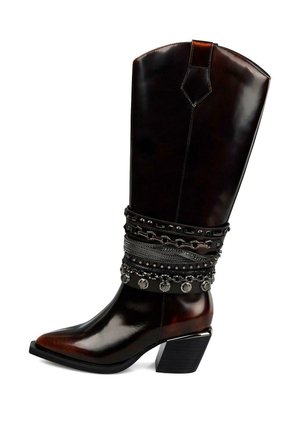 Botas camperas - marrón jaspeado