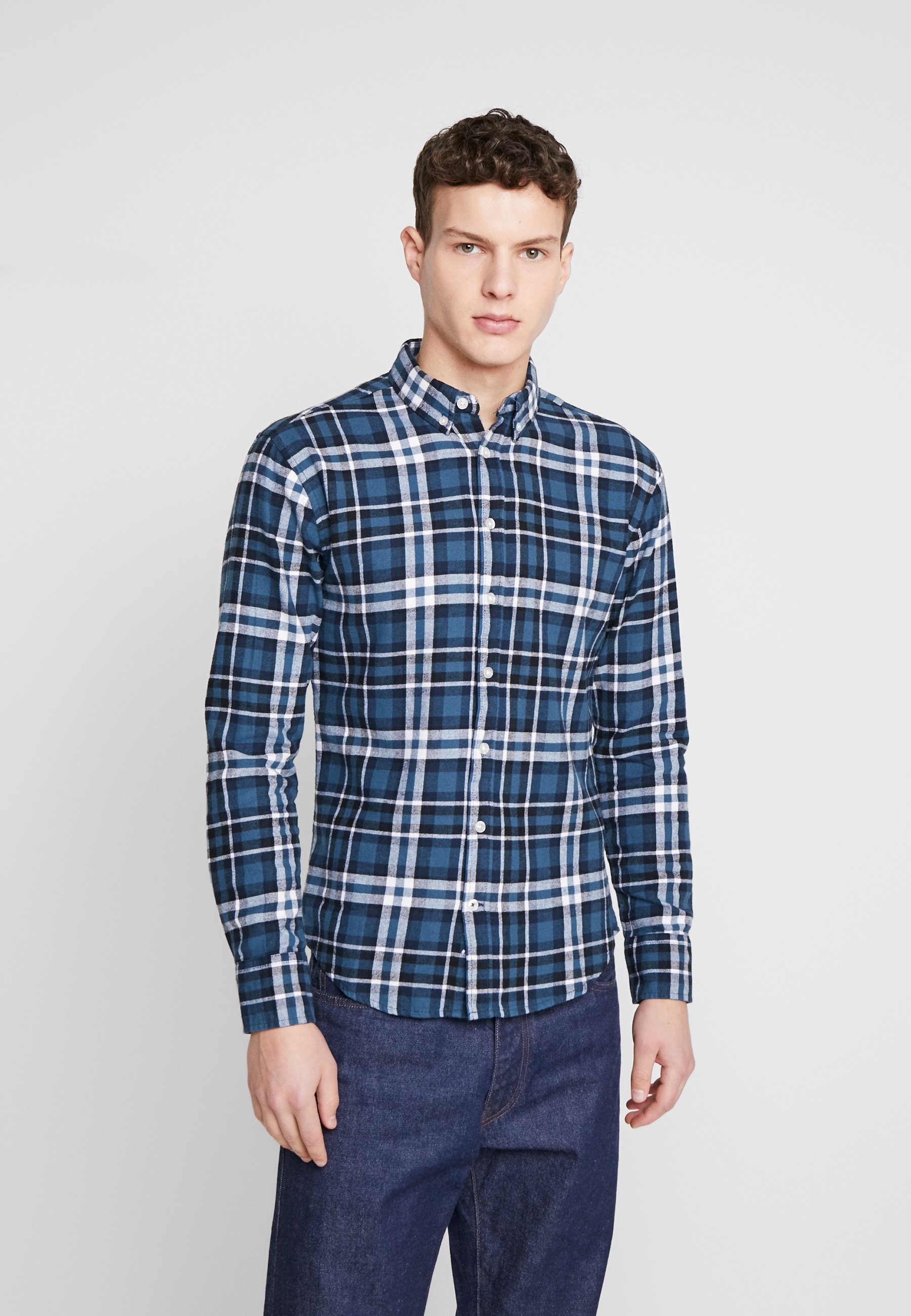 Denim Project FANNEL SHIRT Skjorte blue Zalando.no Denim Project FANNEL SHIRT Skjorte yellow Zalando.no