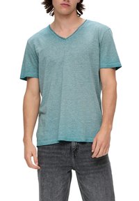 QS T-shirt basic - helles türkis