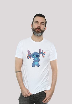 DISNEY LILO STITCH KLEINE TEUFEL PREMIUM FILM MOVIE TV COMIC - Print T-shirt - white