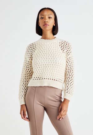 ONLY ONLBILLIE LIFE SHORT O NECK - Džemperis - whitecap gray