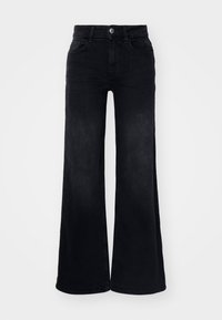 ONLY ONLCHRIS WIDE - Wide leg - washed black