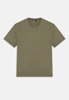 SLIM FIT - Обикновена тениска - khaki