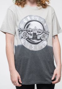 Paradiso Clothing GUNS N' ROSES TONAL FOIL PRINT DIP DYE - Print T-shirt - grey