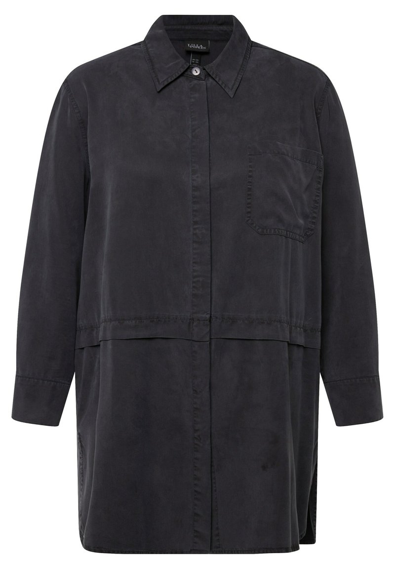 Ulla Popken Overhemdblouse antraciet