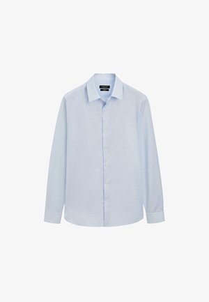 Massimo Dutti, SLIM FIT MICRO-CHECK TAILORED FIT SHIRT - Chemise - light blue