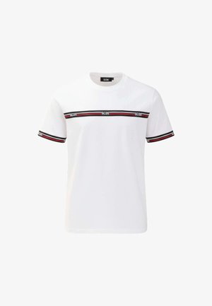 GCDS, LOGO TAPE SS T-SHIRT - T-shirt con stampa - white