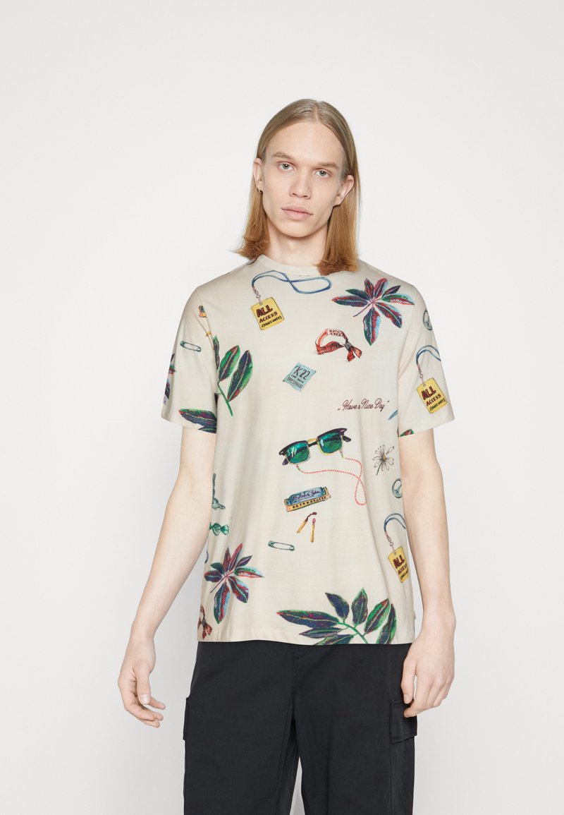 Scotch & Soda Artwork Loose Fit T-Shirt Ladies T-Shirt, white 0006