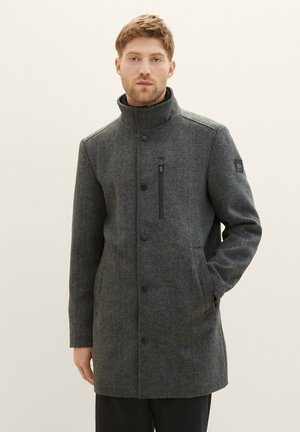 Cappotto classico - dark grey black herringbone