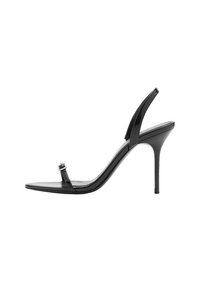 High heeled sandals - black