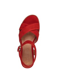 Tamaris Sandály na platformě - red