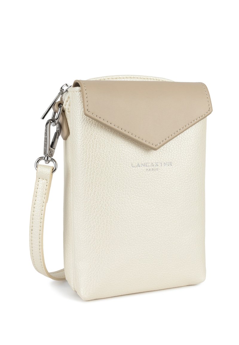 Lancaster Maya KBA - Pochette Smartphone Blanc Nacré | Élégance Française & Protection Quotidienne