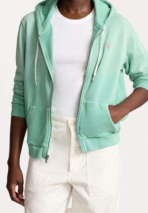 Sweater met rits - green