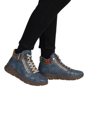 Rieker Boots à talons - blau