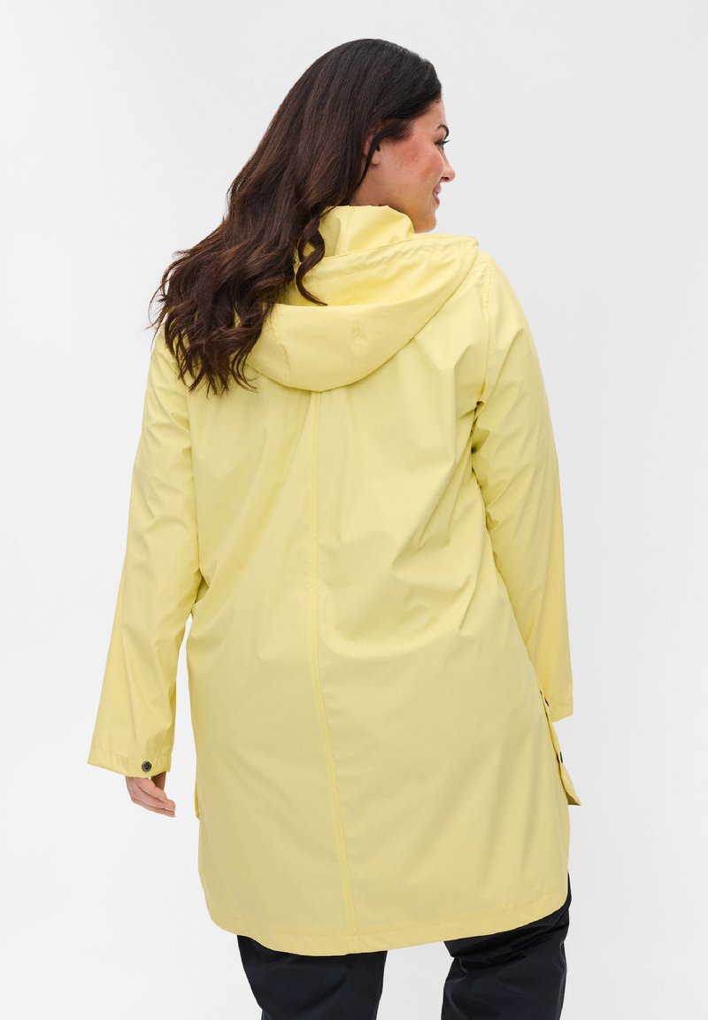 Damen Leichte Jacken | Zizzi Regenjacke / wasserabweisende Jacke pale banana/hellgelb - AU41088 Damen Leichte Jacken | Zizzi Regenjacke / wasserabweisende Jacke pale banana/hellgelb - AU41088