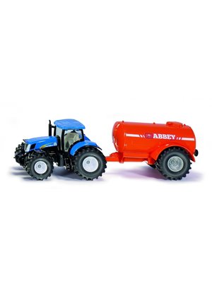 NEW HOLLAND T7070 TRACTOR MET ABBEY GIERTANK  - Toy car - blau