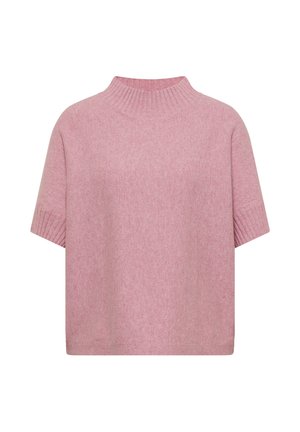 Cecil, DOLMAN PULLOVER MIT TURTLE NECK - T-shirt basic - velvet rose melange