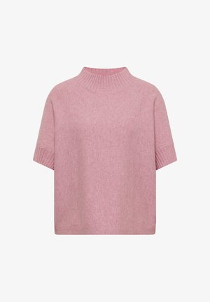 Cecil, DOLMAN PULLOVER MIT TURTLE NECK - Camiseta básica - velvet rose melange