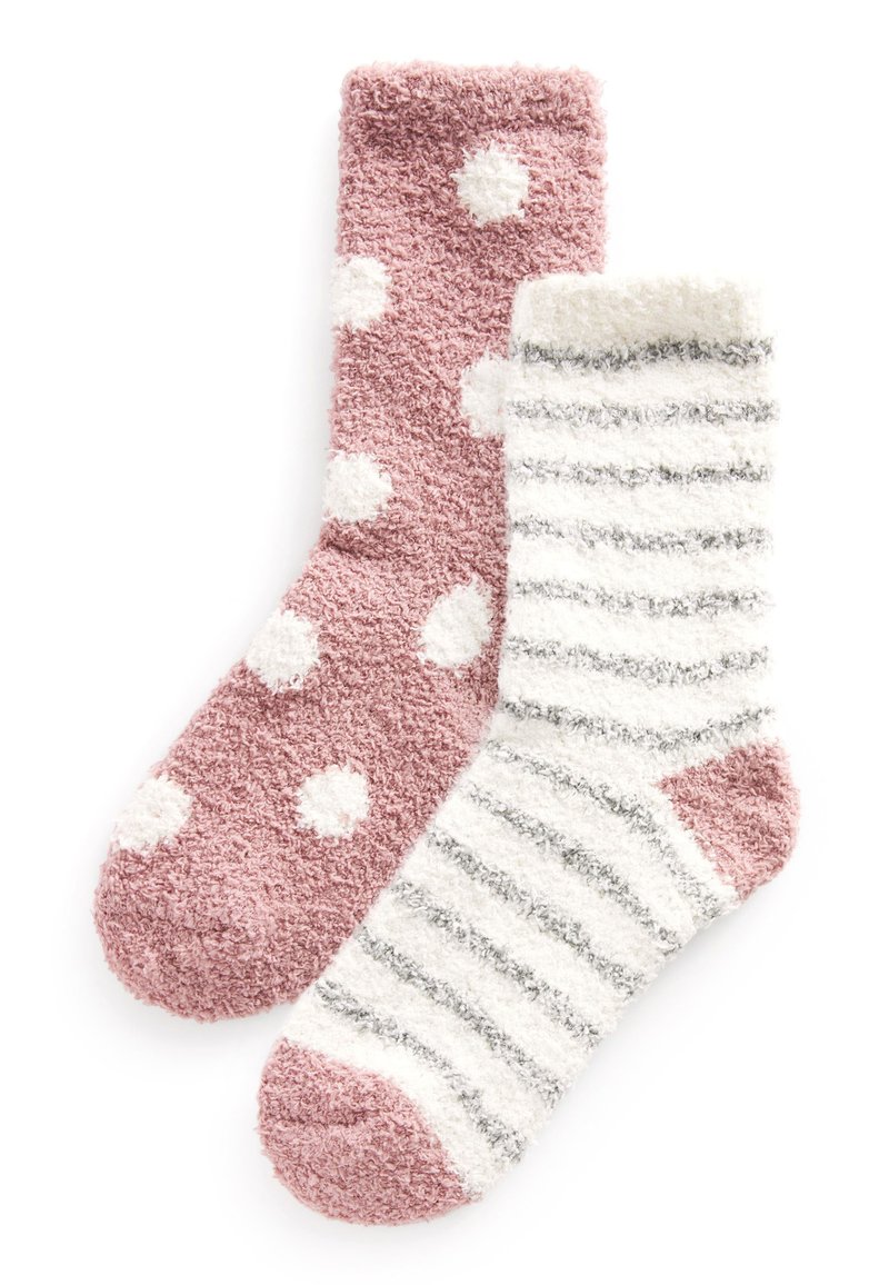 Next COSY 2 PACK - Strømper - pink grey