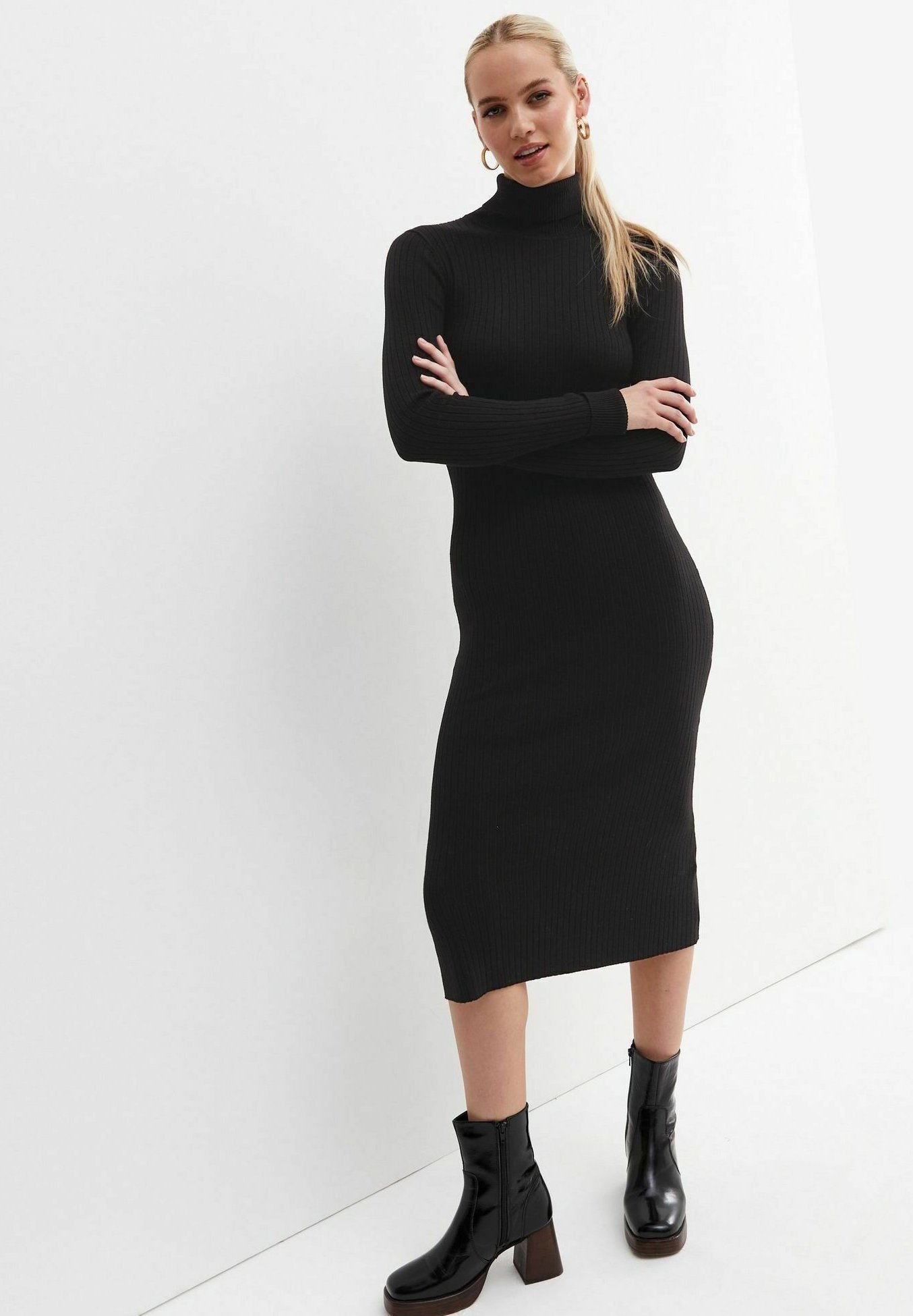 Robe New Look Jaune - Taille UK 12 (environ 40 FR) - Occasion Très Bon état - Style Simple Et Féminin