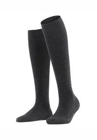 Softmerino - Knee high socks - anthracite melange