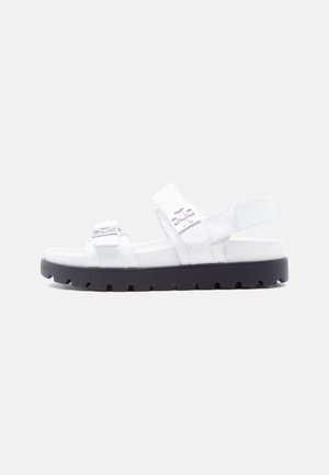 Tory Burch MELLOW SPORT - Platform sandals - bianco/silver-coloured